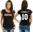 Girlie-Shirt Basketball Motiv 12